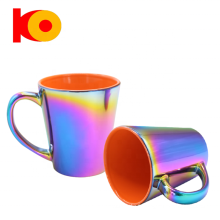 En gros, conception personnalisée de fantaisie de 11 oz, tasse d&#39;électroplaque vierge